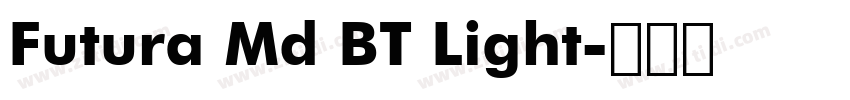 Futura Md BT Light字体转换